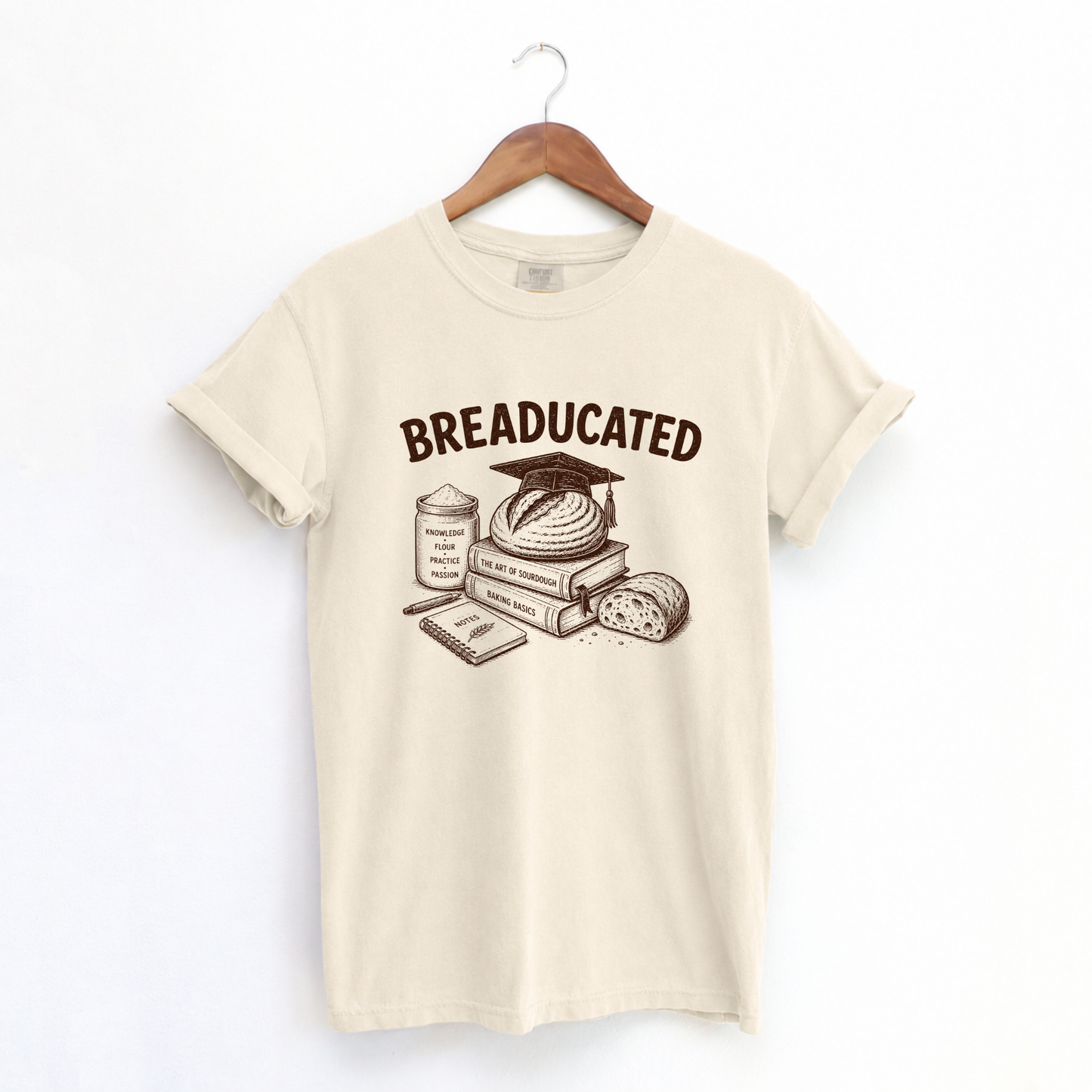 Breaducated Funny Sourdough Shirt for Bakers Gift for Sourdough Lovers