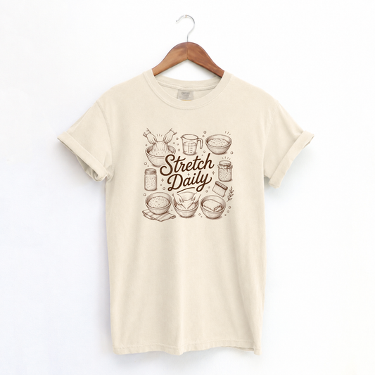 Stretch Daily Sourdough Baking T-Shirt Sourdough Gift for Bakers